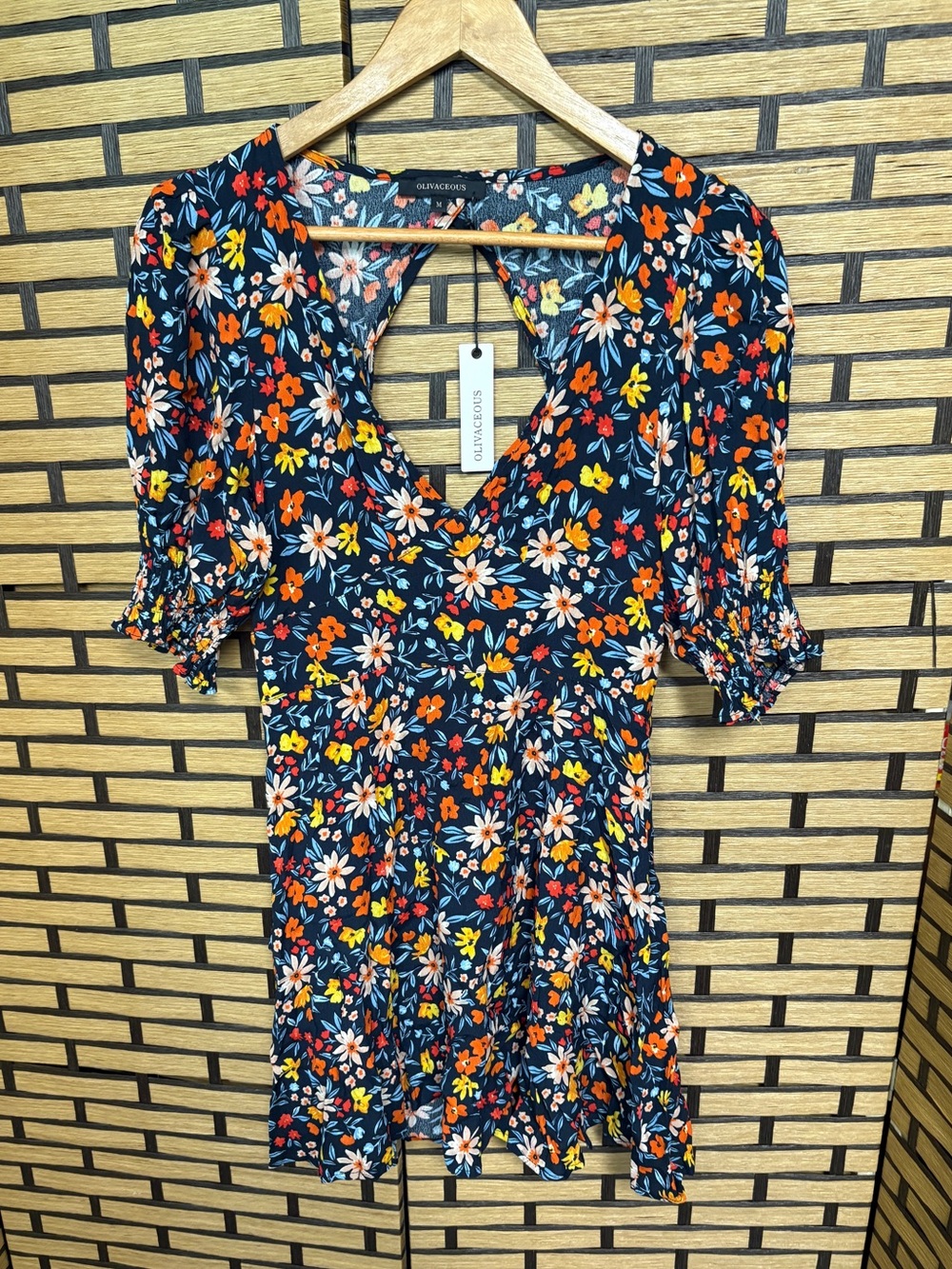 Olivaceous Floral Dress Size Medium